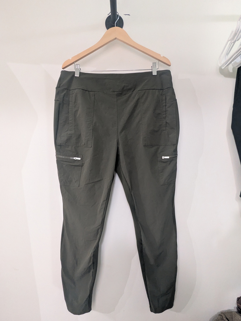Olive Green Utility Jogger Pants